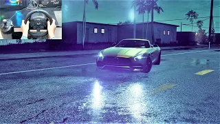 NFS HEAT MERCEDES AMG GTS Roadster - Logitech g923 gameplay PC 4K