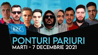 Ponturi pariuri sportive 07.12.2021