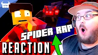 MINECRAFT SPIDER RAP | "Bull Is The Spider" | Dan Bull Animated Music Video - MINECRAFT REACTION!!!