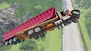 Truck Jump - Crash Lost Control BeamNG.drive