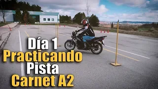 CARNET A2,  Examen de pista EXPLICADO PASO POR PASO! [Kira Moto]