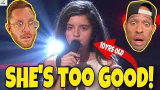 THE BOYZ 1st time REACTION to Angelina Jordan (10 Year Old) - Feeling Good "LIVE