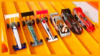 Top Fuel Dragsters vs Funny Cars Tournament!!!  - Hot Wheels