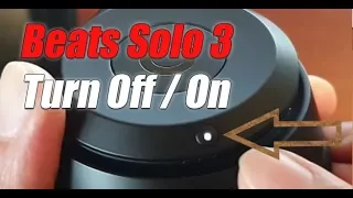 How to Turn Off / On Beats Solo 3 Wireless Headphone