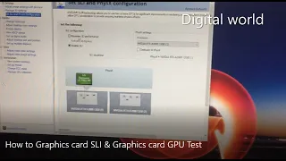 How to enable SLI Nvidia | Graphic cards GPU TEST