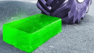 Block of Jelly vs Car!