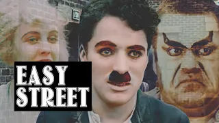 Charlie Chaplin's - Easy Street - Movie Colorization/AI Enhanced