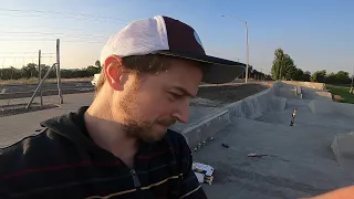 Adventure 78 - Morning Skate - someone shattered glass on the skatepark