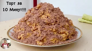 Cake "Anthill" in 10 Minutes (English Subtitles)