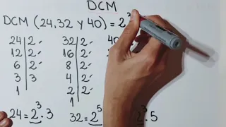 MCM y DCM (Mínimo común múltiplo/Divisor común mayor)