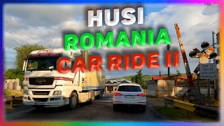 The Husi City, Judetul Vaslui, Romania. Car Ride II