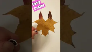 Осенние поделки из листьев ЛИСА🍁🍂 Craft Ideas DIY