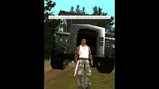 CJ trying to climb MT CHILIAD #cj #gta #short #viral