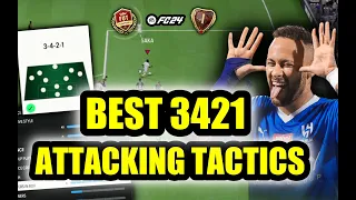 Best Meta 3421 Custom Tactics & Formation Guide to Attack Easier & Win More in EA FC24!