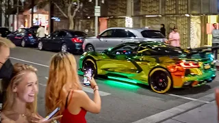 SUPERCARS DRAG RACE ON RODEO DRIVE!  $12,000 Exhaust is Back!