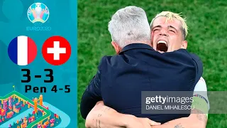 France vs Suisse 3-3 (Pen 4-5 )Highlights & Goals | EURO 2020