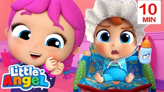 Princess Jill Can Take Care of the Baby | Jill's Playtime | Little Angel Kids Songs & Nursery Rhymes