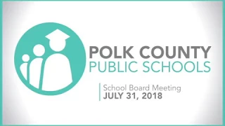School Board Meeting | July 31, 2018