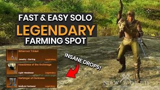 Easy New World Legendary Farming Spot For Solo Players! (Insane Rare Drops)