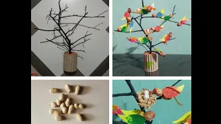 Best Diy Craft |Waste Peanut Shell Bird Craft |Peanut Shell Reuse Idea |#Designer Jhilli craft