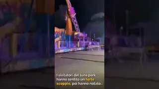 giostra si ribalta al Luna Park