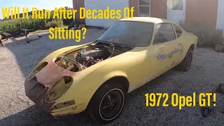 Will It Run? Forgotten 1972 Opel GT That Was stripped And Abandoned For Decades!