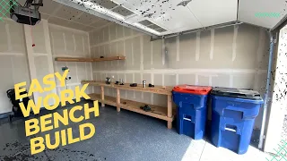 How to build a Garage workbench Cheap and Strong! || Do it yourself!