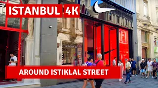 Istanbul 2022 Istiklal Street Day 7 September Walking Tour|4k UHD 60fps