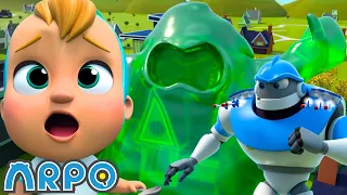 GIANT Baby Vs Limezilla! | ARPO The Robot | NEW VIDEO | Funny Cartoons for Kids | Arpo and Daniel