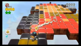 Super Mario 3D World - World 5-5 Bob-ombs Below 100% Playthrough