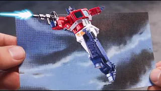 World Premiere！Back from 1986！Newage David Optimus Prime stop motion animation.