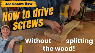 Why you should pre-drill screw holes