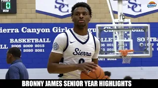 Bronny James Is ELITE! Official Senior Year Highlight Tape!