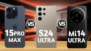 iPhone 15 Pro Max Vs Samsung Galaxy S24 Ultra vs Xiaomi 14 Ultra || Which One is Best || Mr.SBA Tech