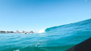 Back to surfing the PRISTINE sandbar in Cape Town - GoPro RAW POV