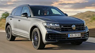 New Volkswagen Touareg R eHybrid Facelift (2024) | FIRST LOOK, Driving, Exterior & Interior