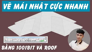 Tạo hình dáng mái Nhật cực nhanh với công cụ 1001bit pro và Roof trong Sketchup
