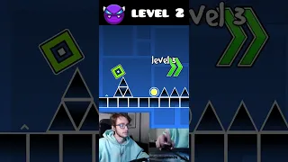 Geometry Dash: 10 Layers of Difficulty 😱 #geometrydash #gd #shorts