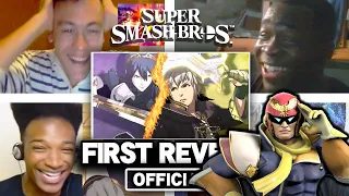 All Reactions to ROBIN & LUCINA Reveal Trailer in SMASH BROS