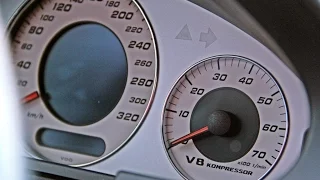 Mercedes E55 AMG (w211) Acceleration & burnout.