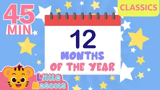 Months Of The Year + Head Shoulder Knees & Toes + more Little Mascots Nursery Rhymes & Kids Songs