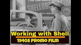 " WORKING FOR SHELL "  1940s SHELL OIL CO.    GAS STATION OWNERSHIP / FRANCHISEE PROMO FILM  13724