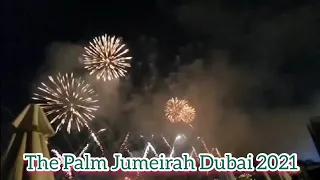New Year Eve Celebration Fireworks Display The Palm Jumeirah Dubai 2021