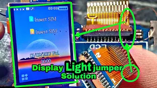 China Mobile display light jumper solution - keypad mobile display light jumper - Qmobile LCD light