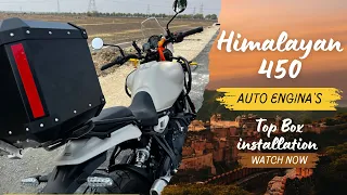 Installing “Auto Engina” Top Box on the Brand New “Himalayan 450” | Traveling Cure