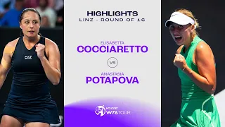 Anastasia Potapova vs. Elisabetta Cocciaretto | 2024 Linz Round of 16 | WTA Match Highlights