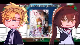 Survive as a horror game maid react to themselves. Part 1/1