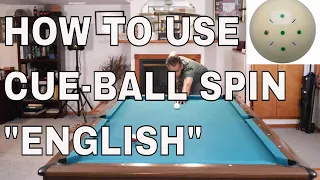 BASICS OF CUE-BALL SPIN "ENGLISH" - What Happens When Spin is Applied to the Cue-Ball (Pool Lessons)