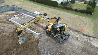 Gappa | tiltrotator Slovakia | CAT M 319 NG | Obsyp rúr a začistenie základov