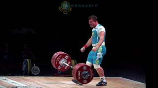 Alexandr Zaichikov (105) - 225kg & 230kg Clean and Jerks @ 2015 Senior World Championships